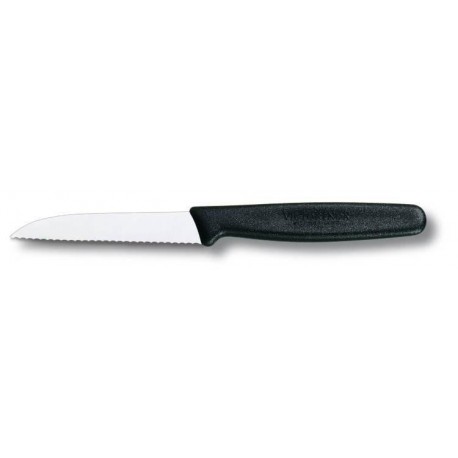 Нож для очистки овощей Victorinox STANDARD 8см волн черн 5.0433